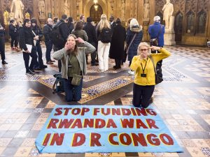 Read more about the article Extinction Rebellion occupy UK parliament over African conflict
