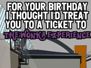 Read more about the article Willy Wonka Glasgow-themed birthday card has now hit the shops