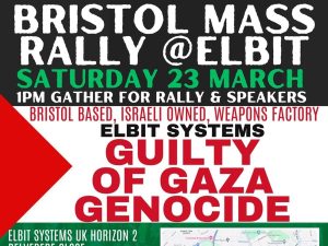 Read more about the article Elbit in Bristol to face further action over its arms factories