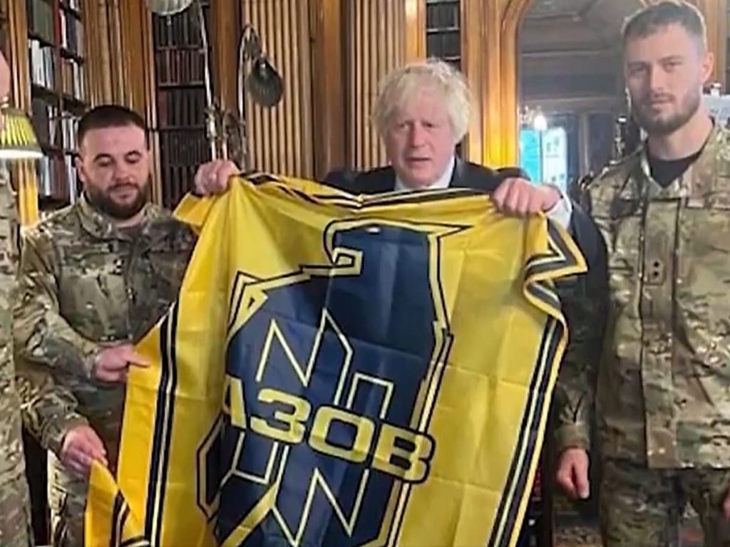 Read more about the article Johnson welcomes Ukraine neo-Nazi Azov Brigade to parliament