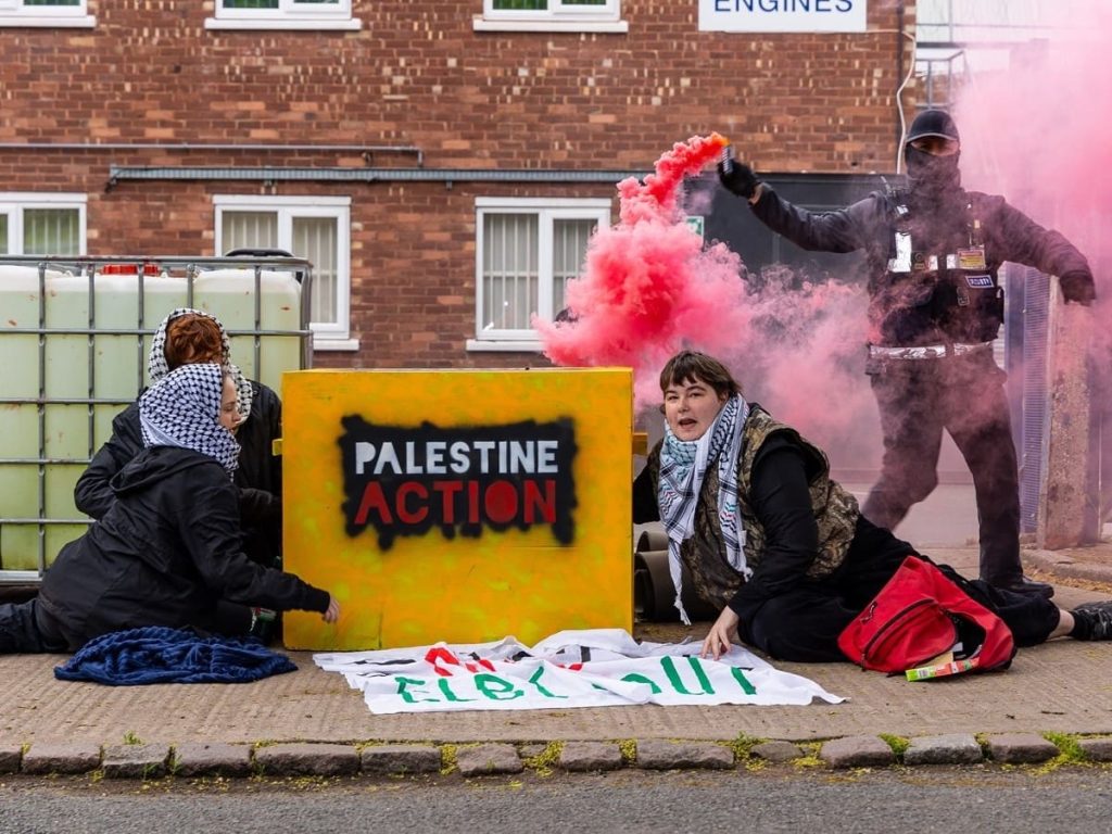 Read more about the article Palestine Action hit two Israel-complicit UK sites to mark Nakba 76