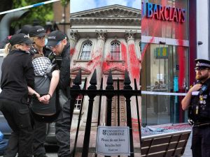 Read more about the article Palestine Action hit two banks, arms factories, and Cambridge Uni