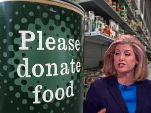 Read more about the article Mordaunt is back promoting her own foodbanks again