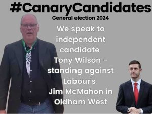 Read more about the article independent candidate against Labour in Oldham