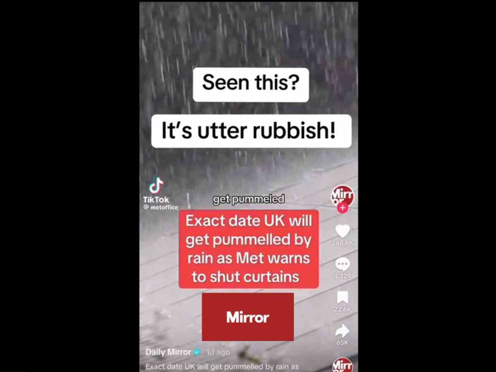 Read more about the article Mirror got dragged by the Met Office over Reach PLC fake news