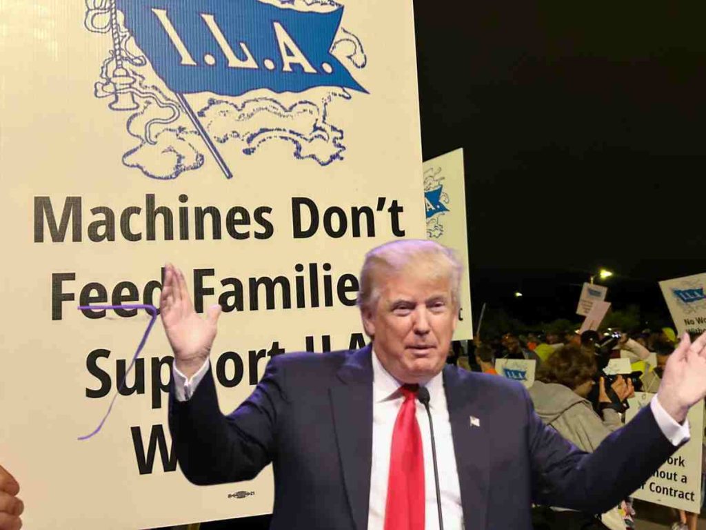 Read more about the article ILA strike in the US called a Trump plot against Harris campaign