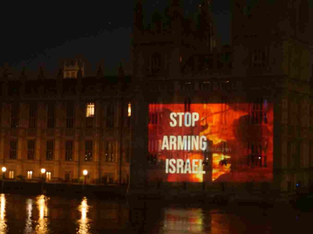 Read more about the article video of his murder projected onto UK parliament