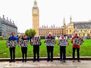 Read more about the article Drax the subject of parliament protest on biomass day of action