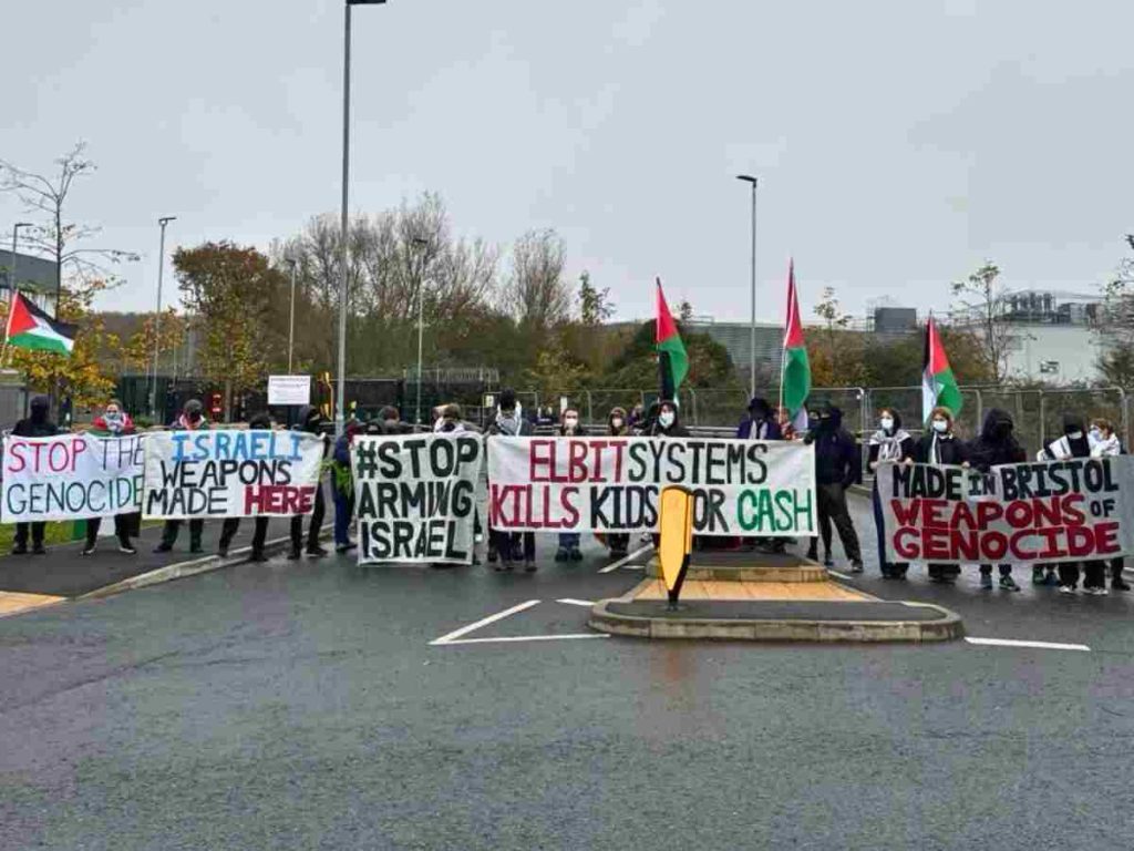 Read more about the article Bristol sees protests at Elbit factory over arms to genocidal Israel